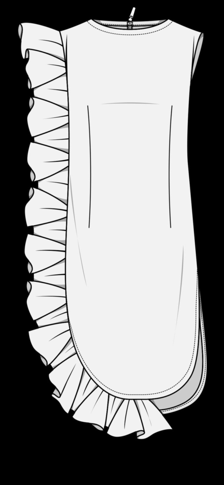 Revolucionārie volāni: drāmas pievienošana modes siluetiem