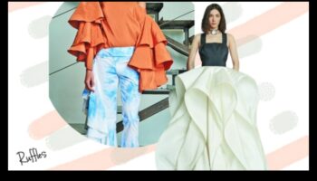 Revolucionārie volāni: drāmas pievienošana modes siluetiem